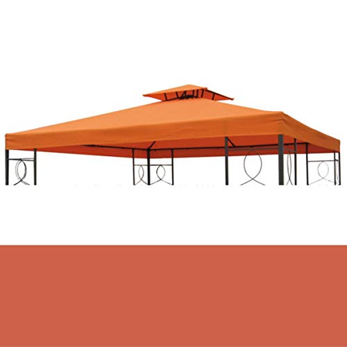 bonsport Pavillon Ersatzdach 3x3 m wasserdicht  Dach Ersatzbezug mit Kaminabzug Terracotta