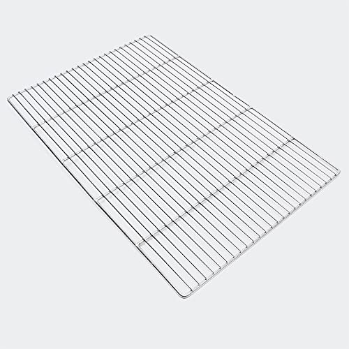 Wiltec Edelstahl Grillrost eckig 60 x 40 cm rostfrei für Holzkohlegrill Gasgrill und andere